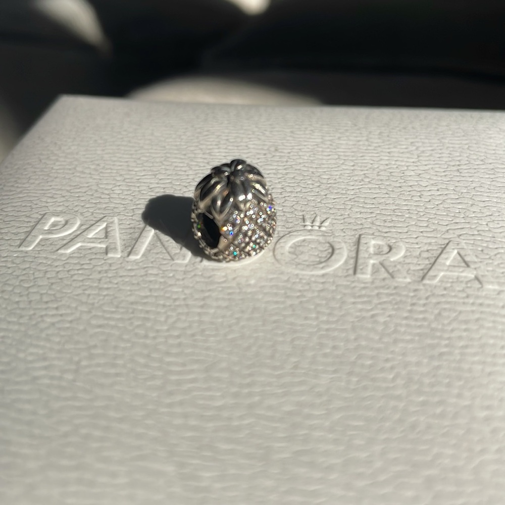 Pandora Perfect Pineapple CZ Silver Charm - Picture 3 of 8